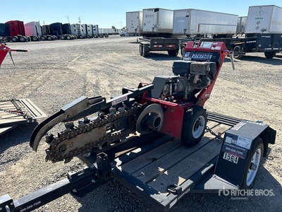 Barreto Walk Behind Trencher w/ Trailer