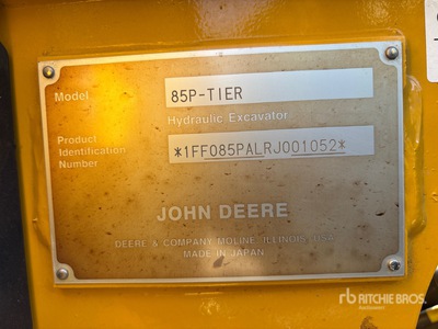 2024 John Deere 85 P-Tier Excavadora de Cadenas (Unused)