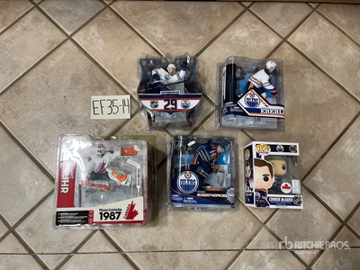Ryan Nugent-Hopkins, Leon Draisaitl, Jordan Eberle, Grant Fuhr & Connor McDavid Figurines Varios, Articulos y equipos deportivos (Unused)