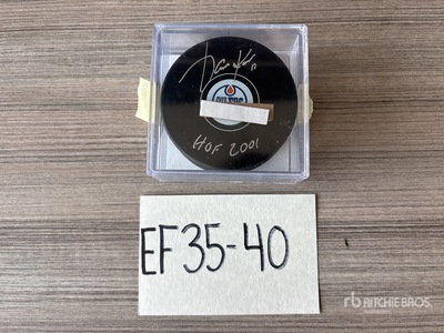 2001 Hockey Hall Of Fame Jari Kurri Hockey Puck