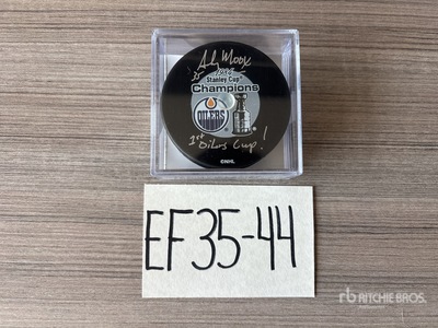 1984 Hockey Hall Of Fame Andy Moog Hockey Puck