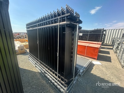 Quantity of (24) SUNTOP Rackable 10 ft x 7 ft Powder Coated Clôture (Unused)