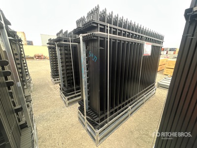 Quantity of (24) SUNTOP Rackable 10 ft x 7 ft Powder Coated Clôture (Unused)