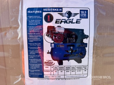 Eagle 9G30TRKE-H 18.5 m3/min Skid-Mounted 30 gal Air Compressor