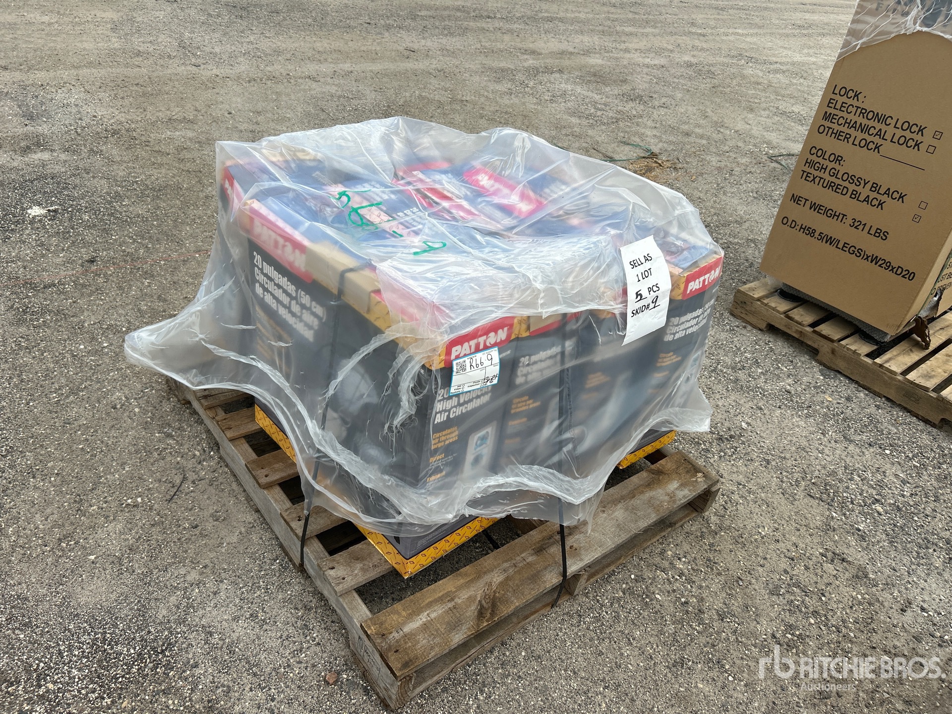 Quantity of (5) 20 in High Velocity Fan