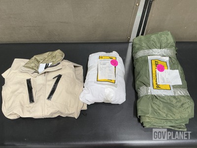 (32) Clothing Bags, (7) Duffel Bags, (2) Fuel Handler Coveralls & Assorted Items