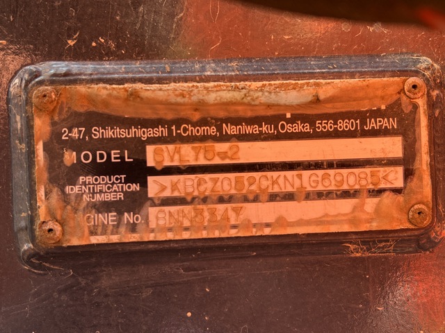 MINI CARGADOR SOBRE ORUGAS 2022 KUBOTA SVL752HC
