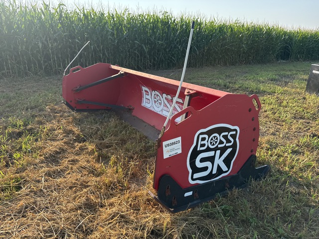 Boss 8 ft 1 Way Snow Pusher - Fits Skid Steer Loader Boss 8 ft 1 Way Snow Pusher - Fits Skid Steer Loader