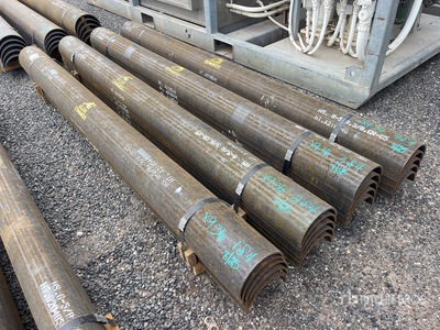 Quantity of (3) Palletized Steel Repair Pipe Sleeves (Unused)