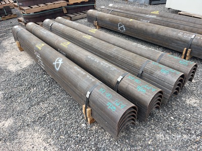 Quantity of (4) Palletized Steel Repair Pipe Sleeves (Unused)