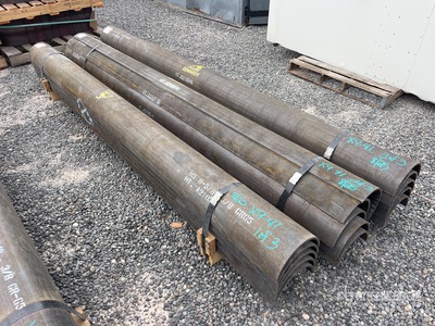 Quantity of (4) Palletized Steel Repair Pipe Sleeves (Unused)