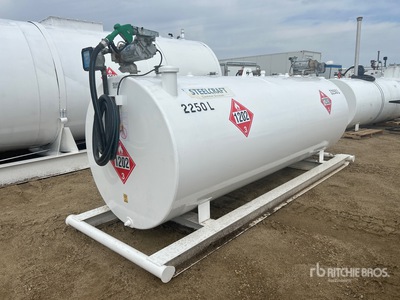 4500 L Skid Mounted Steel Dual Fuel Tank