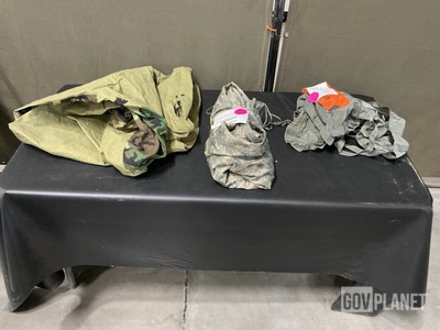 (6) Bivy Covers, (30) Wet Weather Poncho Liners & Assorted Items