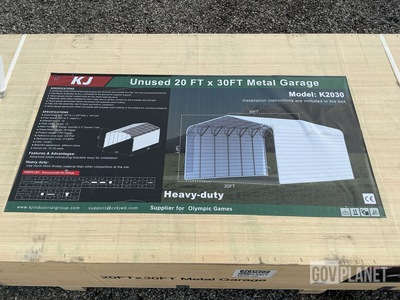 KJ K2030 Metal Garage - Unused