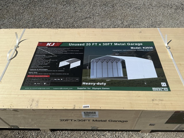 KJ K2030 Metal Garage - Unused