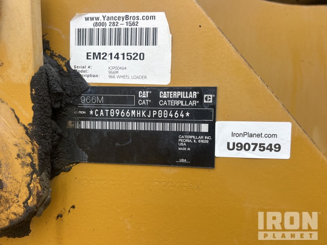 CARGADOR FRONTAL 2014 CATERPILLAR 966M