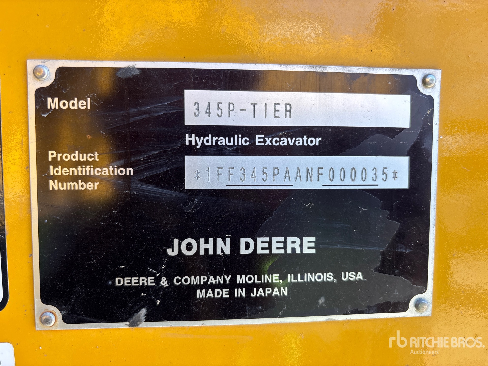 2023 John Deere 345 P-Tier Tracked Excavator