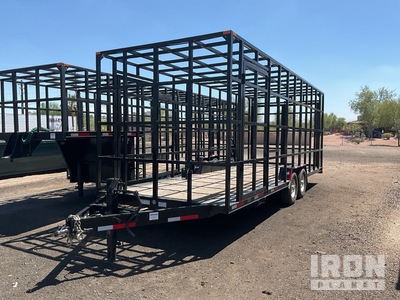 2019 Fleming T824-6B 24 ft T/A Landscape Trailer