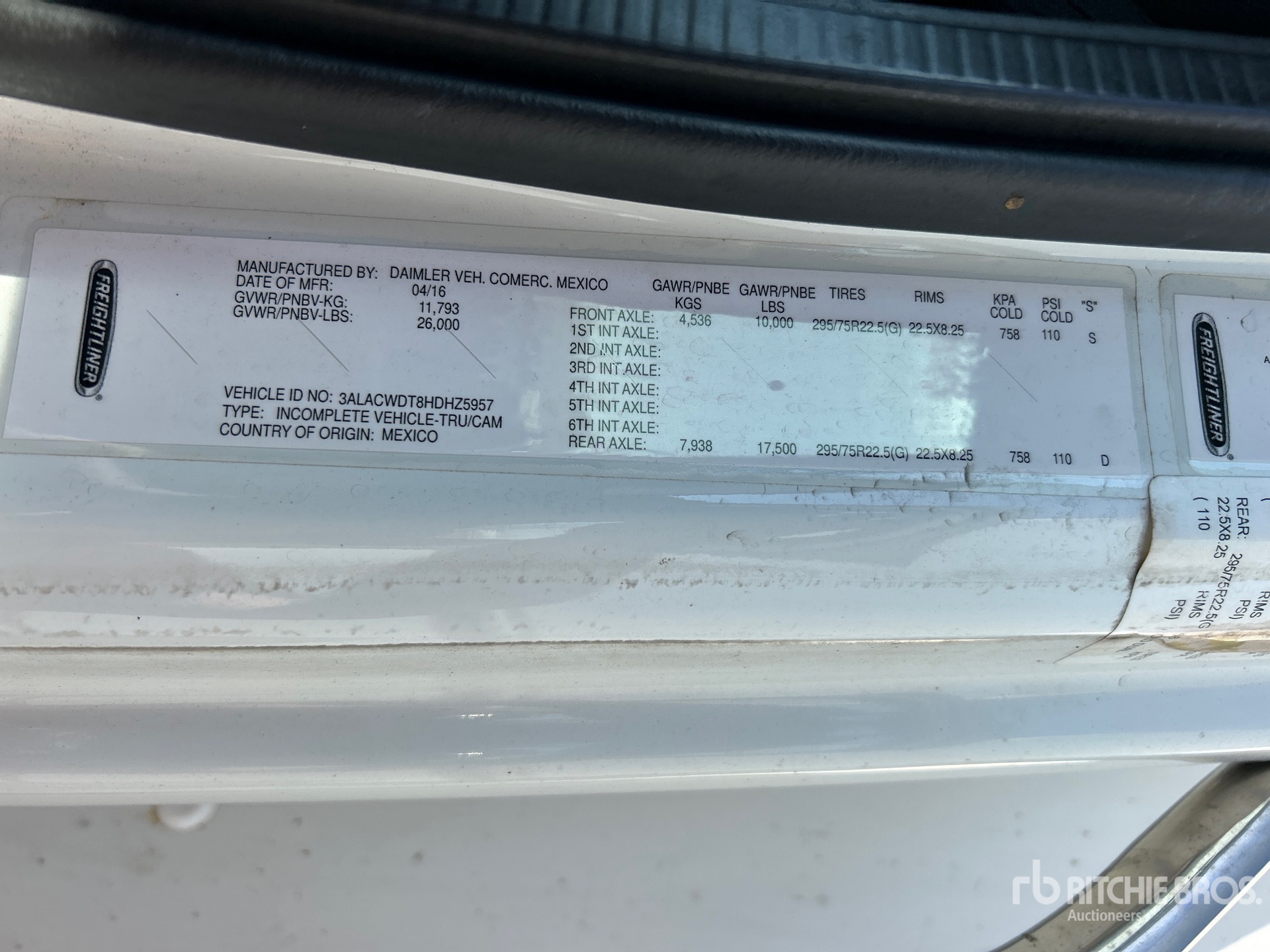 2017 Freightliner M2 106 4x2 Van Truck