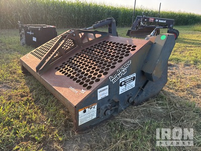 Bobcat LR6B 72 in Skid Steer Landscape Rake - Fits various skid steers with quick attach plate and aux hydraulics
