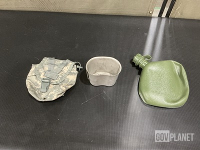 (51) Water Canteens, (5) Water Canteen Cups & (398) Canteen Pouches