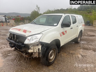 2013 Isuzu D-MAX 4x4 Dual Cab Vehicule Utilitaire Pickup (Inoperable)