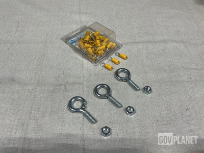 (2,500) Tyco CPGI-2-1838161-0-50 AMP Ring Terminals & (1,635) Eyebolts