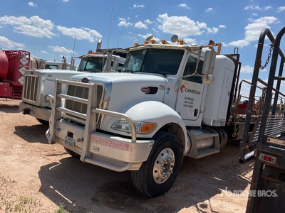 2012 Peterbilt 348 6x4 Sleeper Flatbed Truck