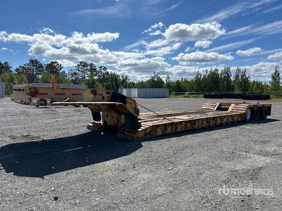 1996 J C Trailers Tri/A Double Drop Removable Gooseneck Lowboy Trailer (Inoperable)