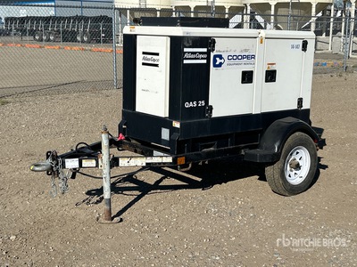 2014 Atlas Copco QAS25KD 22.4 kW Mobile Stand-By Generator Set