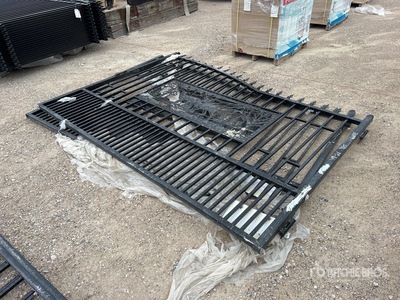 2025 SUNTOP S0720-1 20 ft Wrought Iron Bi-Parting Driveway Gate (Unused)