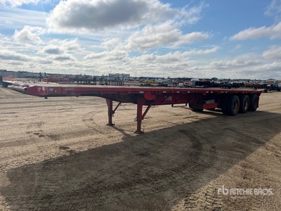 1999 Lode King PF945-3 45 ft Tri/A Flatbed Ölfeld-Sattellauflieger