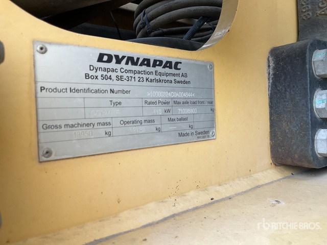 COMPACTADOR 2010 DYNAPAC CC624HF