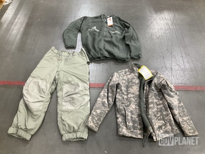 (1) Parka Liner, (2) Pairs of Cold Weather Trousers & Assorted Items