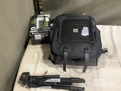 (1) Pet Hair Clipper, (4) Luggage Bags, (1) Tripod & Assorted Items