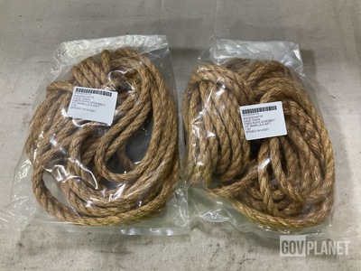 (93) 1/2" Manilla Fiber Rope Assemblies