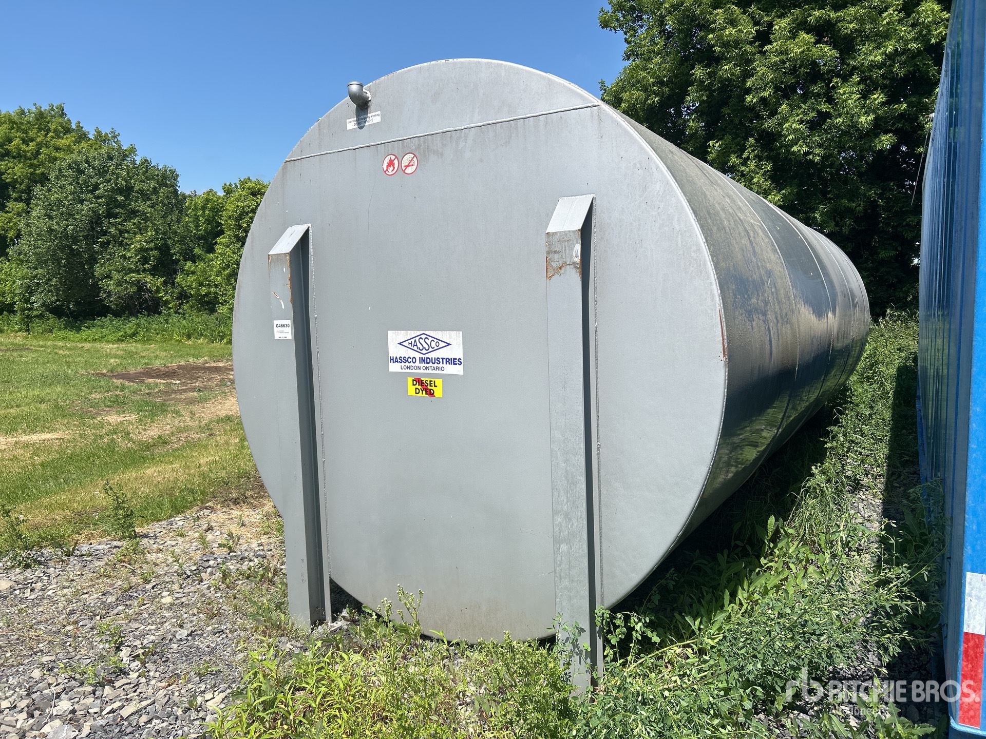 2009 Hassco Industries 45000 L Steel Diesel Fuel Tank