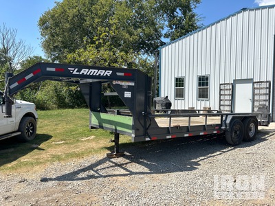2021 Lamar U6832027 20 ft T/A Gooseneck Equipment Trailer
