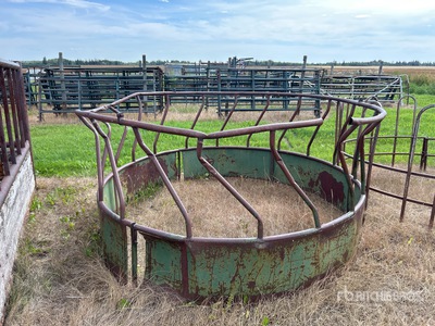 Round 8 ft Bale Livestock Feeder