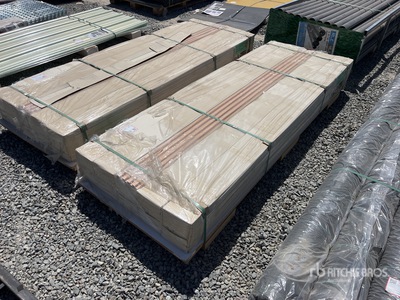 Quantity of (99) WPC Pine Wood Acoustic Slat Lumber (Unused)