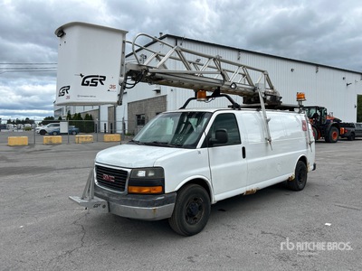 2008 GMC Savana 3500 4x2 Van Mounted Aerial Lift