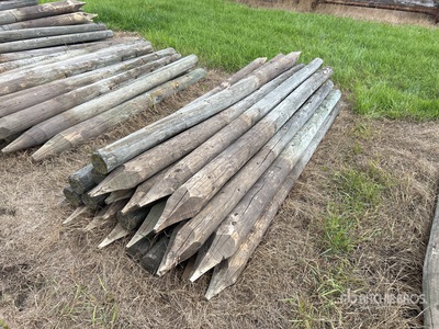 Quantity of (26) 4 in x 7 ft Fence Post