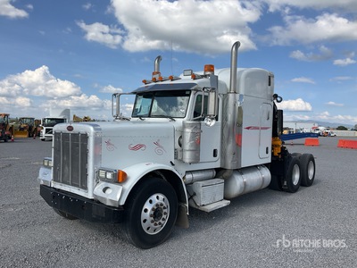 2007 EFFER 155-11-4S 10365 lb Articulated Boom on 2007 Peterbilt 379 6x4 Sleeper Camion con Grua / Boom Truck