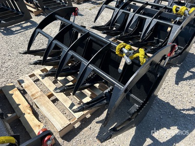 Mid-State E-Series 67 in Skeleton Skid Steer Grapple (Unused)