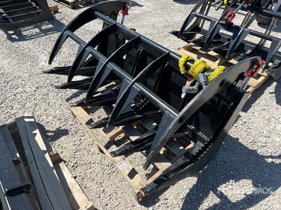 Mid-State E-Series 60 in Skeleton Skid Steer Grapple (Unused)