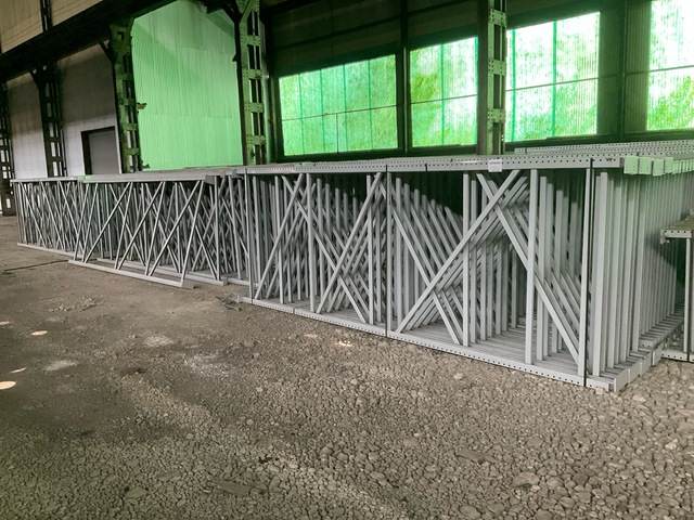 Quantity of (60) Excel Uprights - Teardrop Connection - 4 x 15 Banded Bundles - Pallet Racking (Unused) Quantity of (60) Excel Uprights - Teardrop Connection - 4 x 15 Banded Bundles - Pallet Racking (Unused)