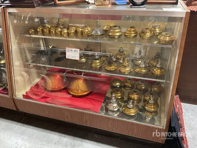 Quantity of antique brass lanterns