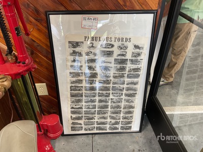 antique Ford car print