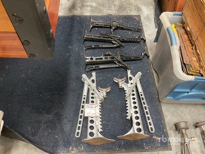 Quantity of (5) antique car jacks