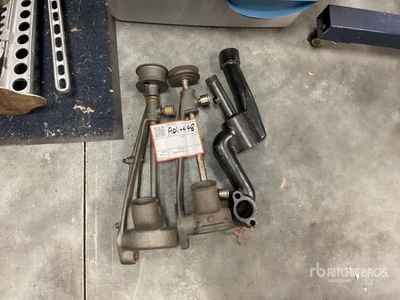 Quantity of (3) antique water pumps
